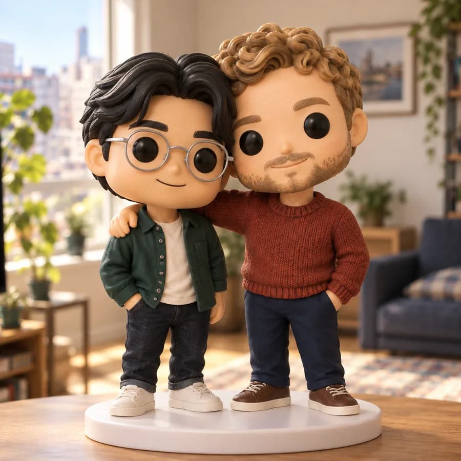 Figurine Pop : Un couple, un socle